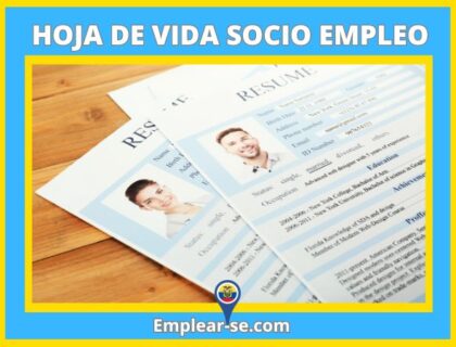 socio empleo hoja de vida