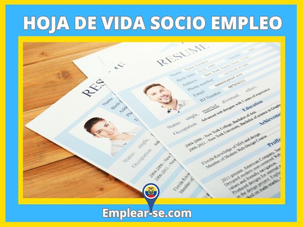 socio empleo hoja de vida